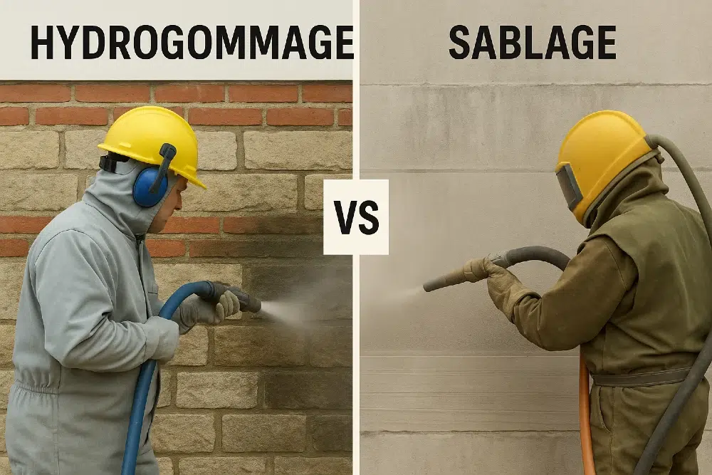 Hydrogommage vs Sablage : quelle différence pour vos chantiers ?