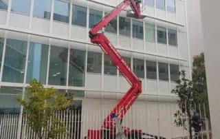 nettoyage vitres nacelle immeuble