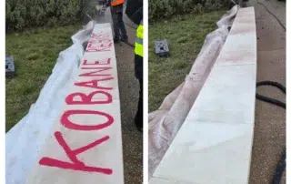 Effacement de tag sur bordure béton