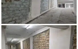 aérogommage et d'hydrogommage parking