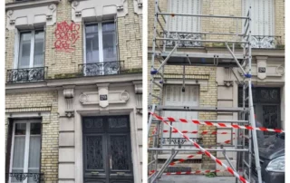 nettoyage tags façade